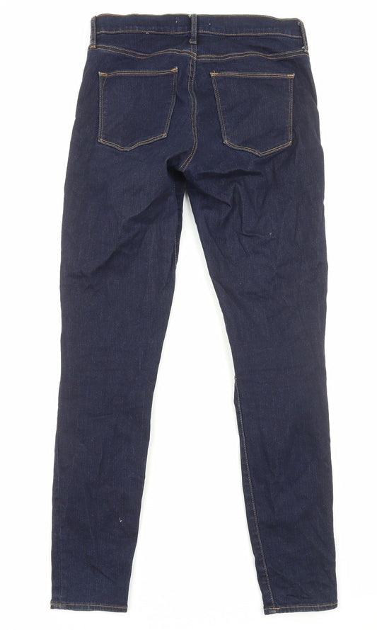 Gap Womens Blue Cotton Skinny Jeans Size 10 Regular Zip