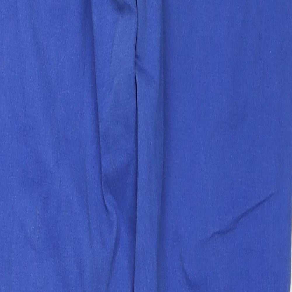 Marks and Spencer Womens Blue Cotton Skinny Jeans Size 10 Regular Zip