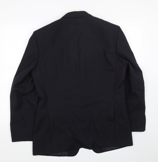 chatleys Mens Blue Viscose Jacket Blazer Size 40 Regular