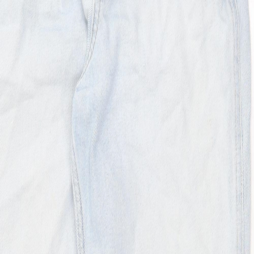 Hollister Womens Blue Cotton Straight Jeans Size 24 in Regular Zip