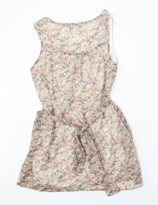 Womens UK Size M Ravi Famous Pink Cotton Tank