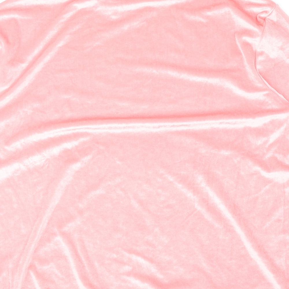 ellesse Womens Pink Round Neck Polyester Pullover Jumper Size 8