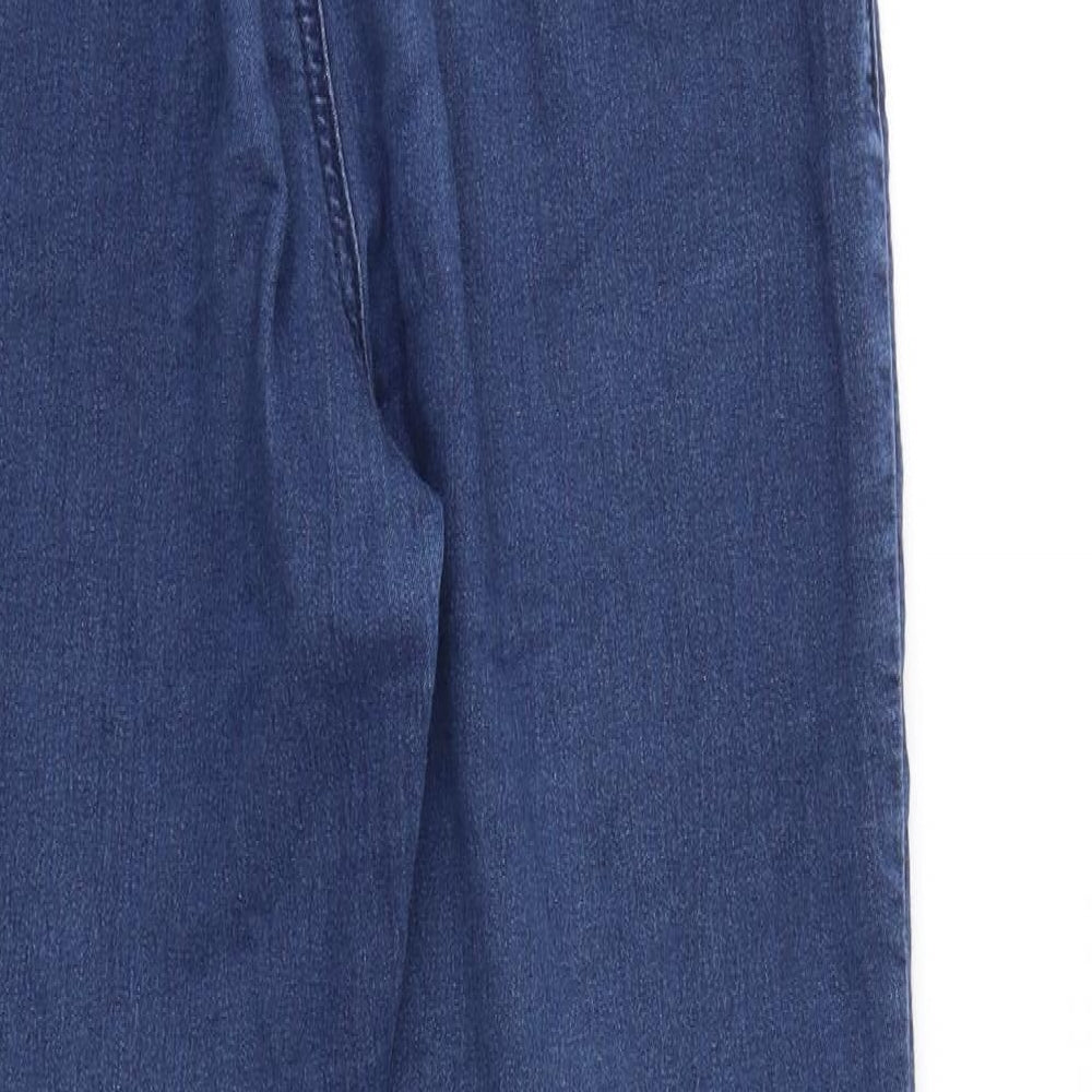 Preworn Womens Blue Cotton Skinny Jeans Size 8 L28 in Regular Zip
