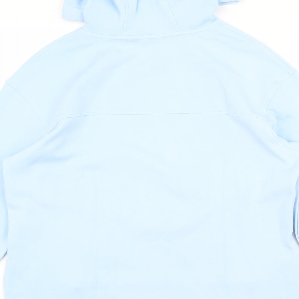 Marks and Spencer Womens Blue Viscose Pullover Hoodie Size 6 Pullover