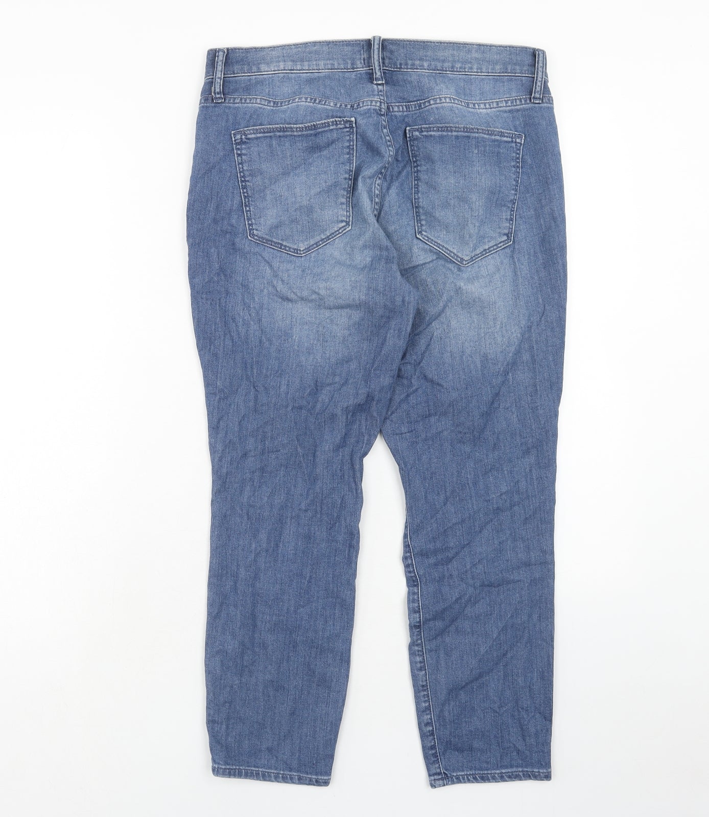 Gap Womens Blue Cotton Straight Jeans Size 29 in Regular Zip