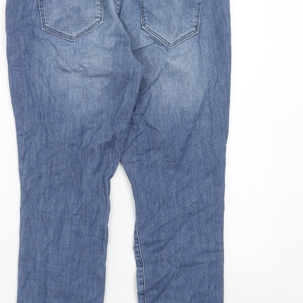 Gap Womens Blue Cotton Straight Jeans Size 29 in Regular Zip