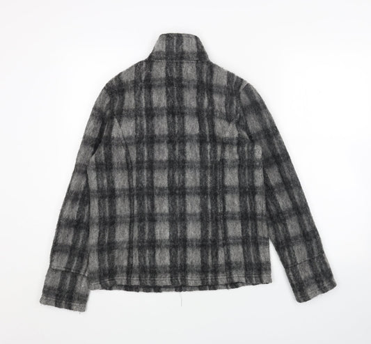Per Una Womens Grey Geometric Jacket Size S Zip