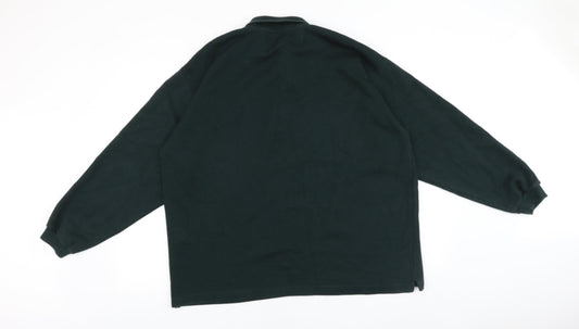 Lakeland Mens Green Cotton Pullover Sweatshirt One Size