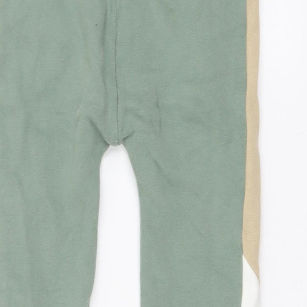 NEXT Boys Green Cotton Jogger Trousers Size 3-4 Years Regular Drawstring