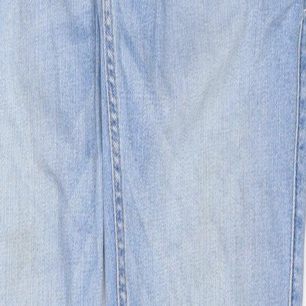 Hollister Mens Blue Cotton Skinny Jeans Size 29 in Extra-Slim Zip