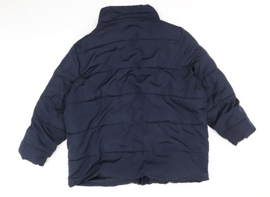 Love Coats Womens Blue Quilted Coat Size 18 Zip