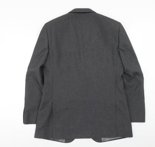 Marks and Spencer Mens Grey Polyester Jacket Blazer Size 40 Regular