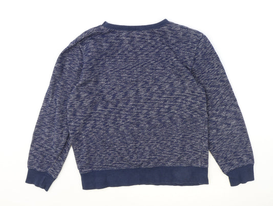 H&M Girls Blue Cotton Pullover Sweatshirt Size 13-14 Years Pullover