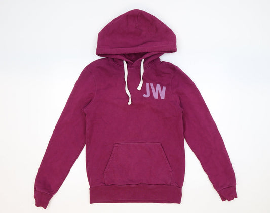 Jack Wills Womens Purple Cotton Pullover Hoodie Size XS Pullover