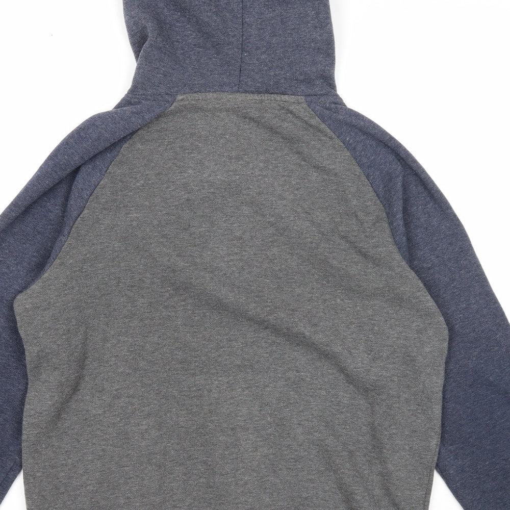 Everton FC Mens Grey Polyester Pullover Hoodie Size S
