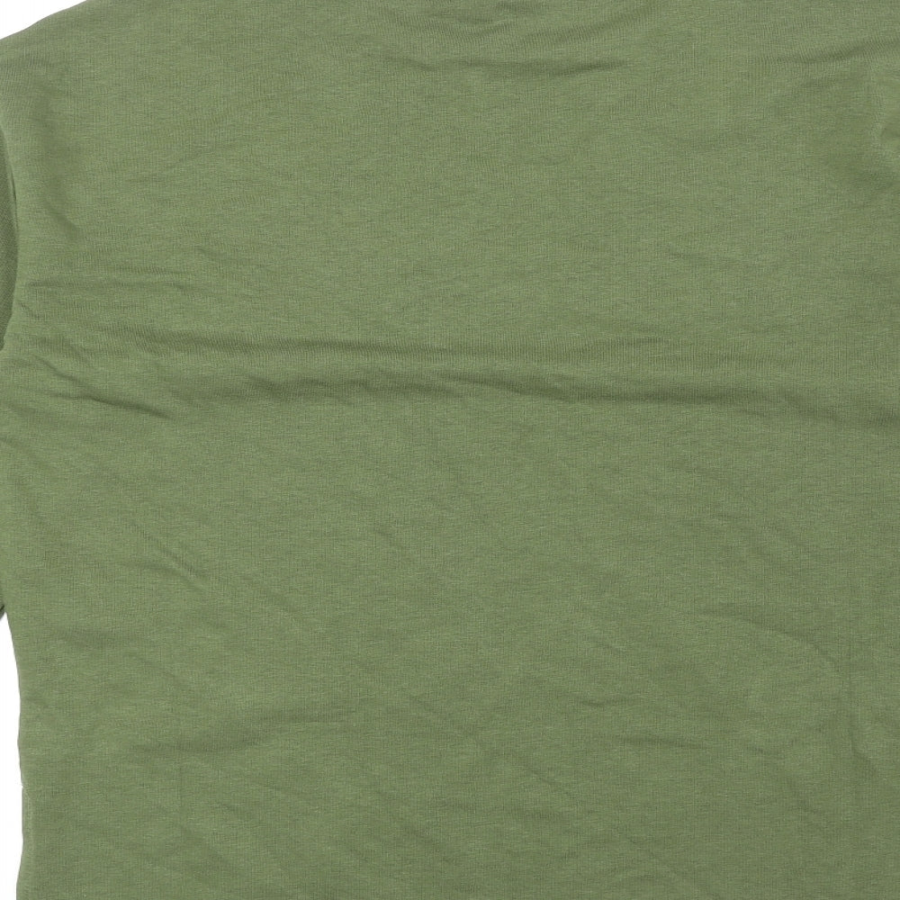 Marks and Spencer Womens Green Cotton Pullover Sweatshirt Size 8 Pullover