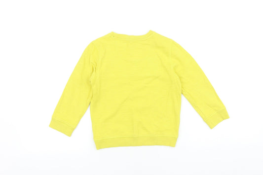urban ocean Boys Yellow 100% Cotton Pullover Sweatshirt Size 2-3 Years Pullover - Surfer