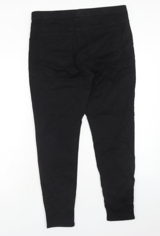 Marks and Spencer Womens Black Cotton Jegging Jeans Size 36 in Regular
