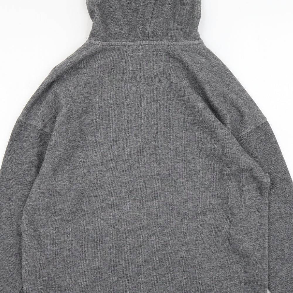 Hollister Mens Grey Cotton Pullover Hoodie Size XS