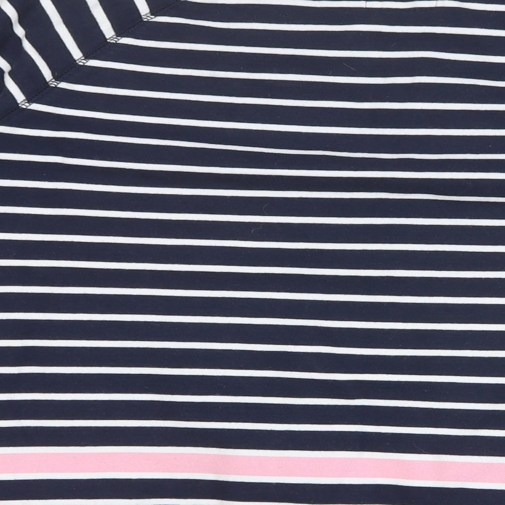 Jack Wills Womens Blue Striped 100% Cotton Pullover Sweatshirt Size 12 Pullover