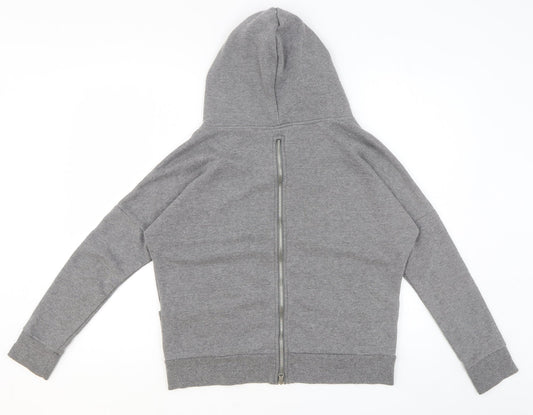 Noisy may Mens Grey Cotton Pullover Hoodie Size XS
