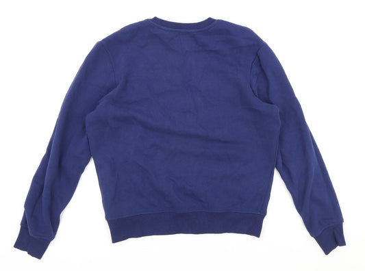 Springfield Mens Blue Cotton Pullover Sweatshirt Size M - Boston Street Academy
