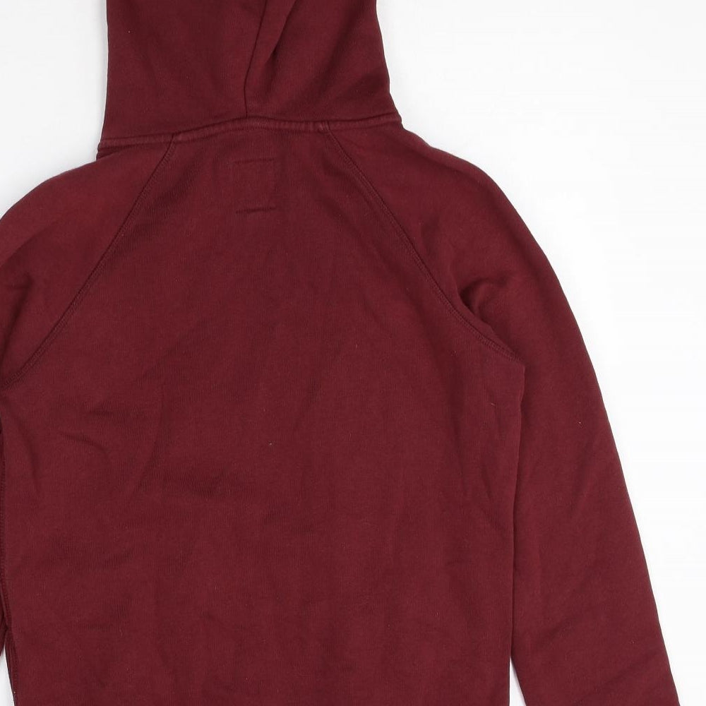 Jack Wills Womens Purple Cotton Full Zip Hoodie Size 8 Zip