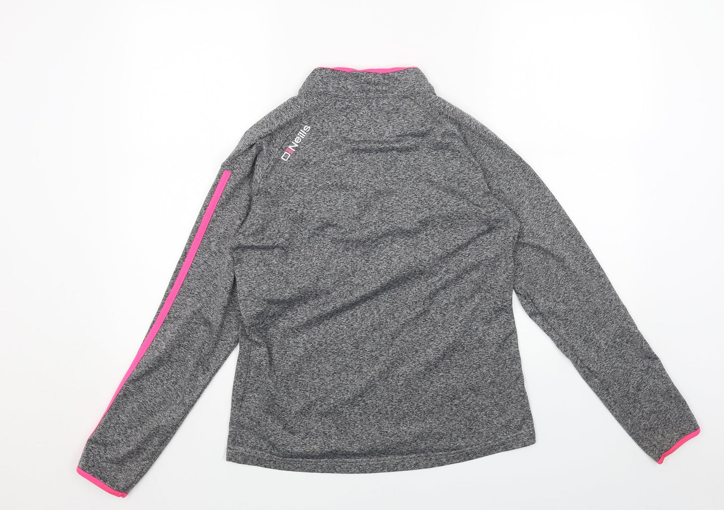 O'Neills Womens Grey Polyester Pullover Sweatshirt Size 12 Zip