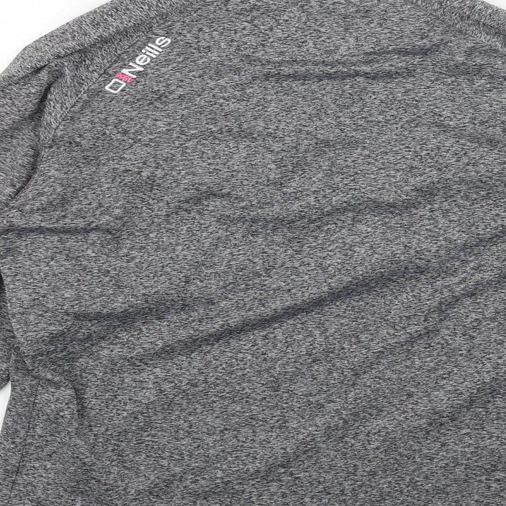 O'Neills Womens Grey Polyester Pullover Sweatshirt Size 12 Zip