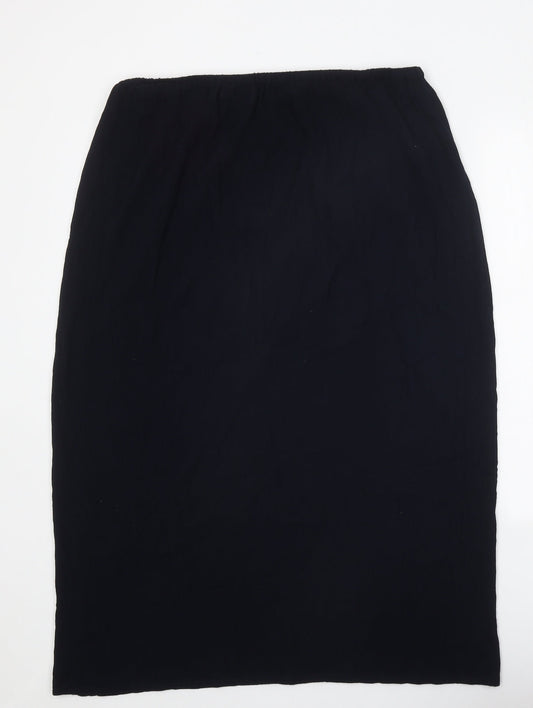 TIGI Womens Blue Viscose Straight & Pencil Skirt Size 33 in