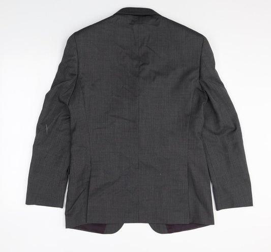Marks and Spencer Mens Grey Wool Jacket Suit Jacket Size 40 Regular