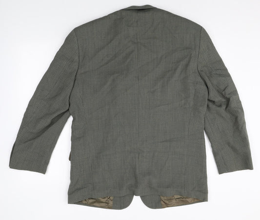 Marks and Spencer Mens Grey Cotton Jacket Suit Jacket Size 42 Regular