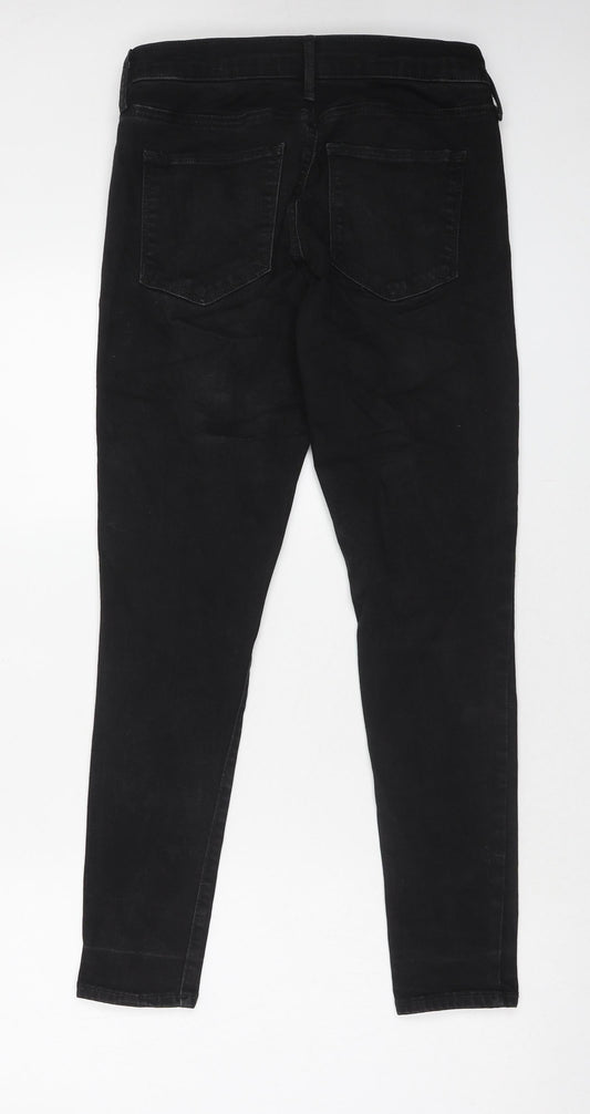 Gap Womens Black Cotton Skinny Jeans Size 28 in Regular Zip