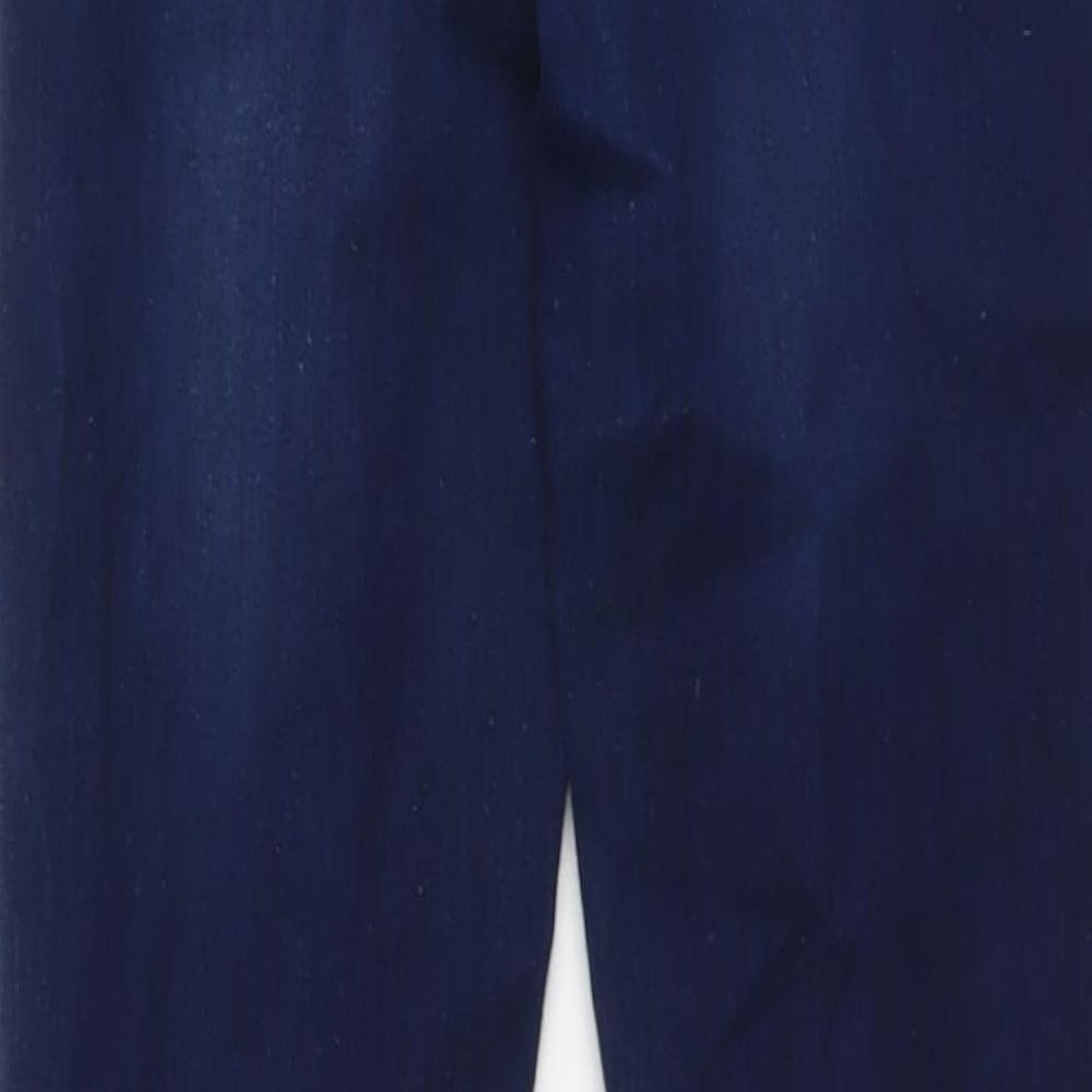 Denim & Co. Womens Blue Cotton Skinny Jeans Size 8 L31 in Regular Button
