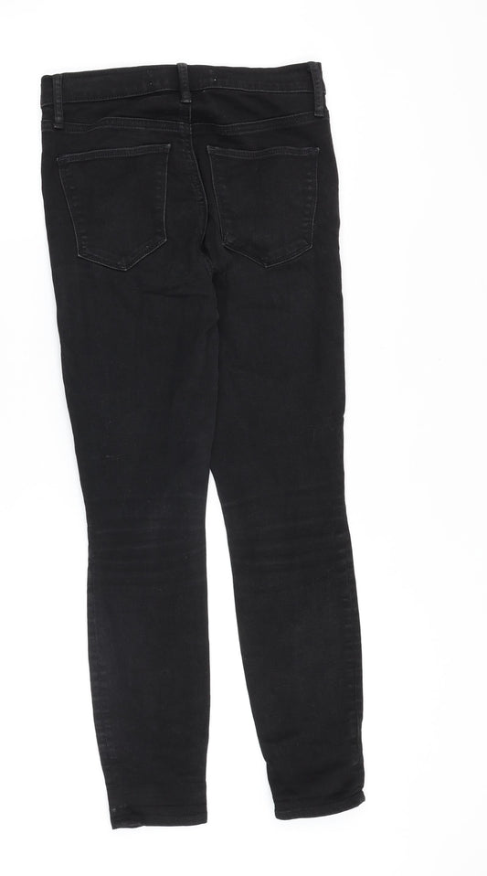 Gap Womens Black Cotton Skinny Jeans Size 26 in Slim Zip