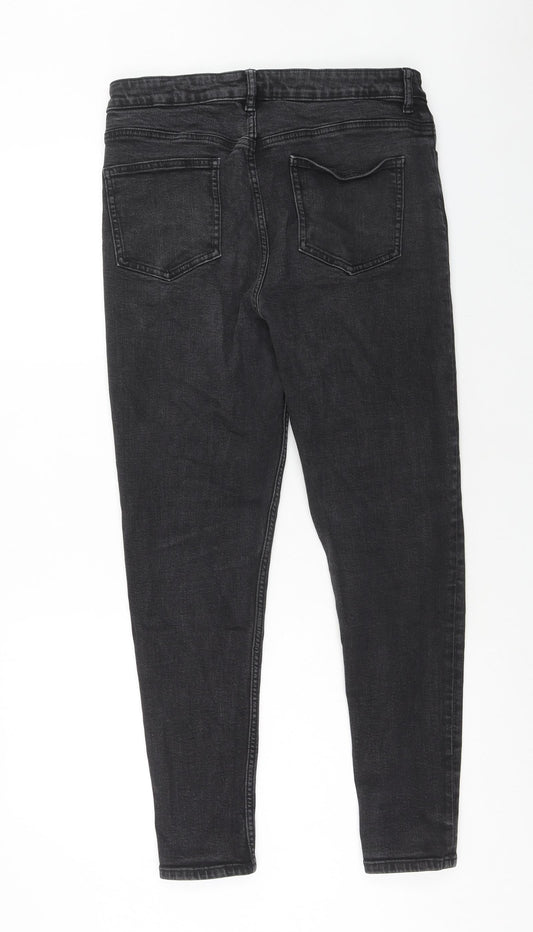 As You Womens Black Cotton Skinny Jeans Size 32 in L32 in Regular Zip