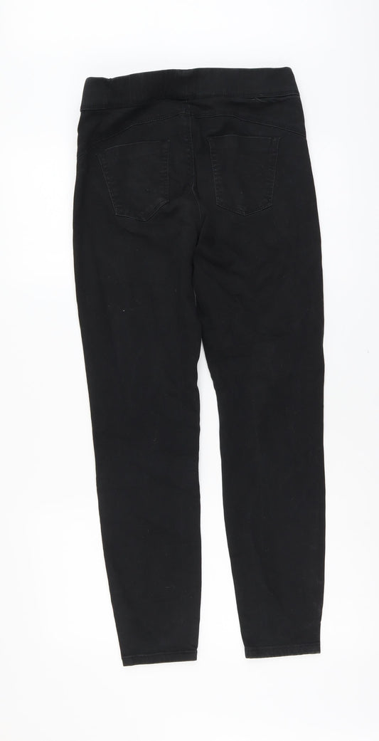 Denim & Co. Womens Black Cotton Jegging Jeans Size 10 L28 in Regular