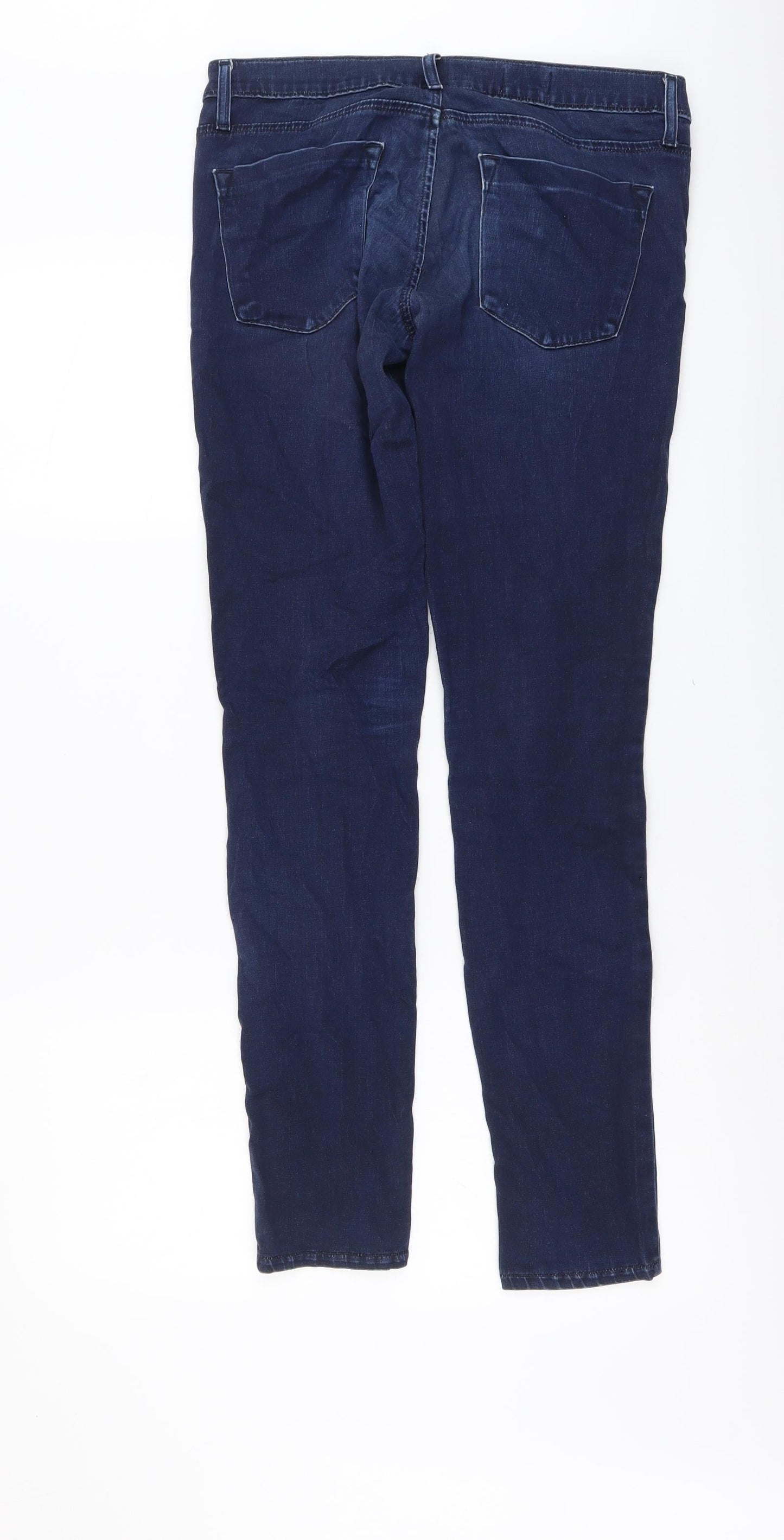 Gap Womens Blue Cotton Skinny Jeans Size 28 in L32 in Regular Button