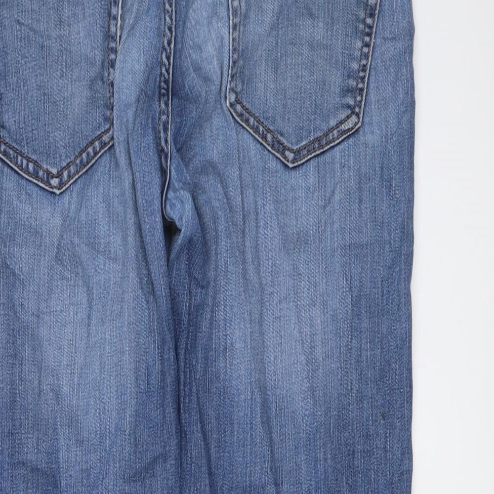 Gap Womens Blue Cotton Straight Jeans Size 26 in L27 in Regular Button