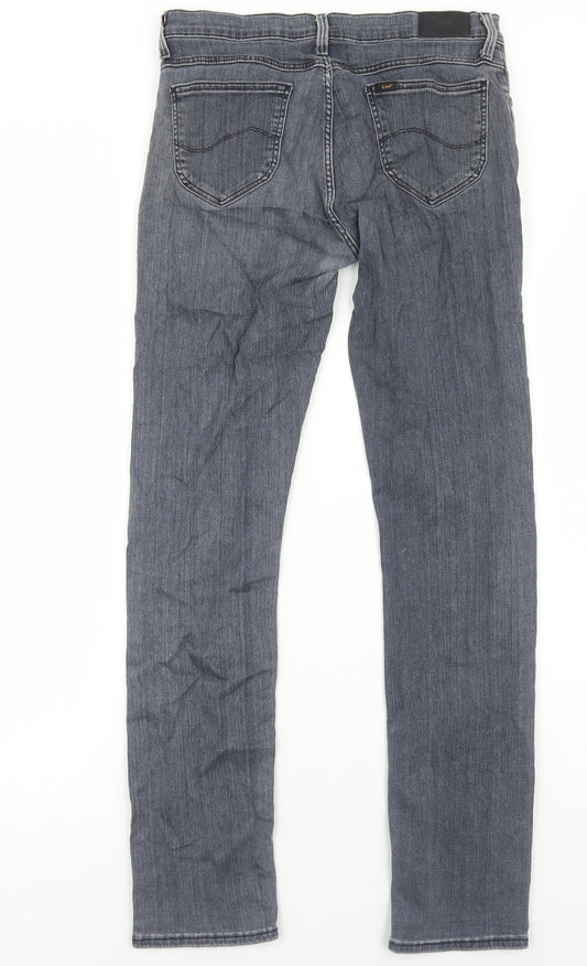Lee Cooper Mens Grey Cotton Skinny Jeans Size M L33 in Regular Zip