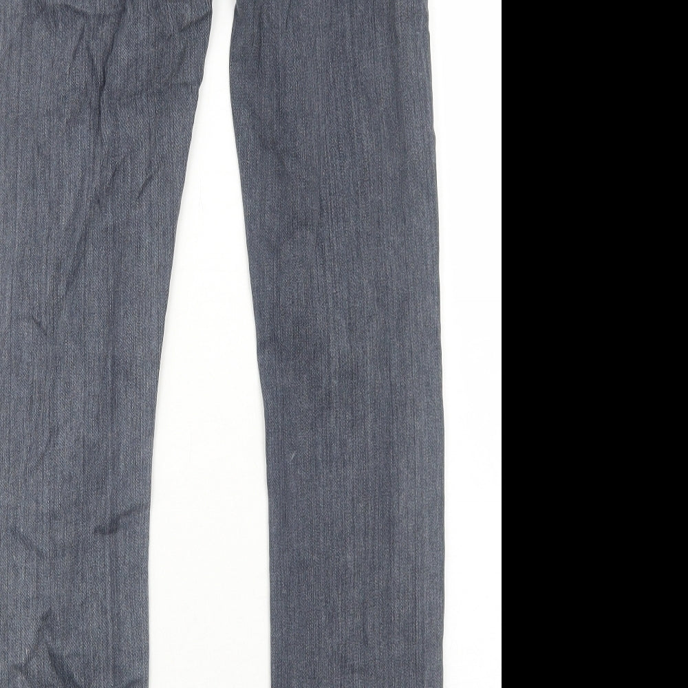 Lee Cooper Mens Grey Cotton Skinny Jeans Size M L33 in Regular Zip