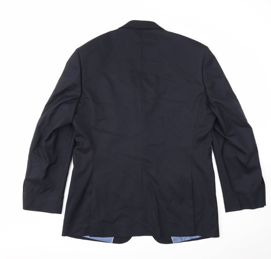 Geirge Mens Black Polyester Jacket Suit Jacket Size 42 Regular