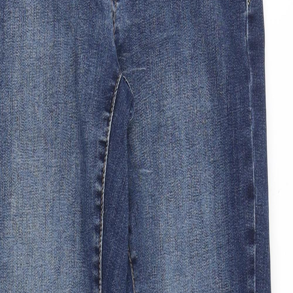 Gap Womens Blue Cotton Skinny Jeans Size 28 in Slim Zip