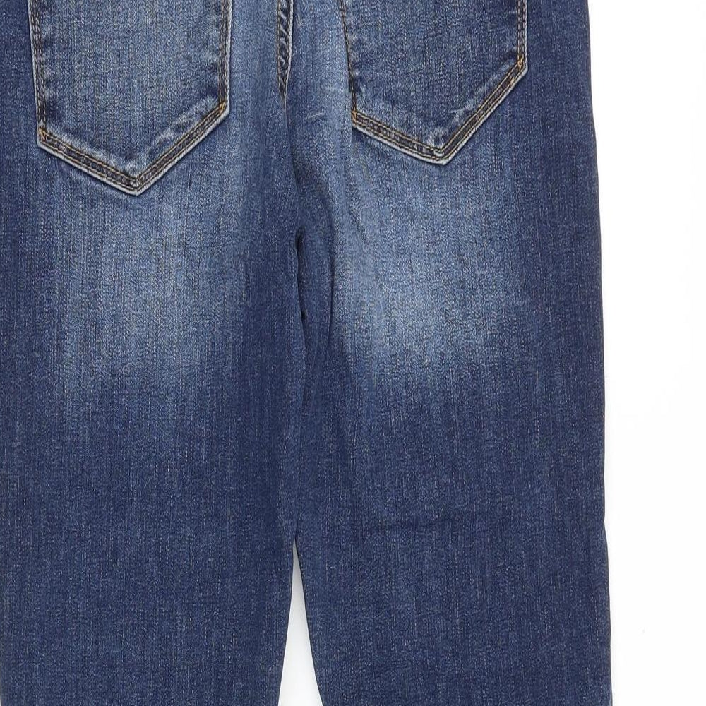 Gap Womens Blue Cotton Skinny Jeans Size 28 in Slim Zip