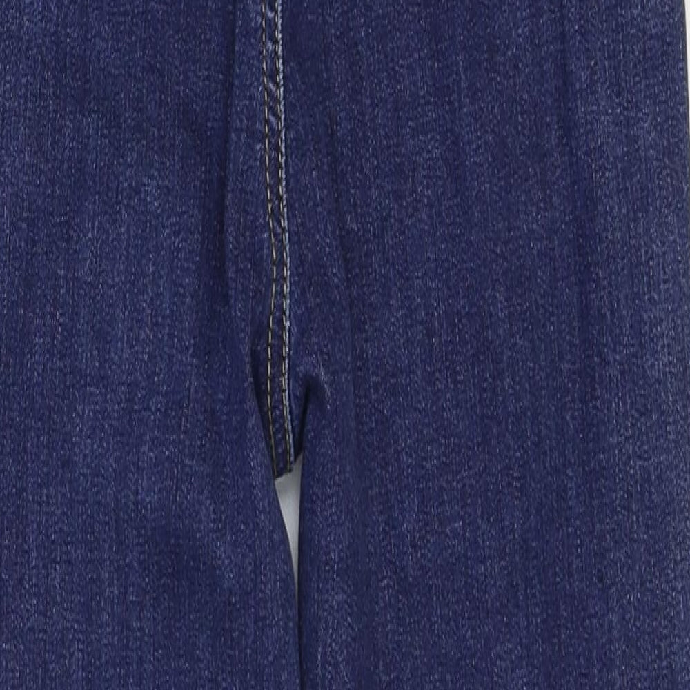 Benetton Womens Blue Cotton Skinny Jeans Size 26 in Regular Zip