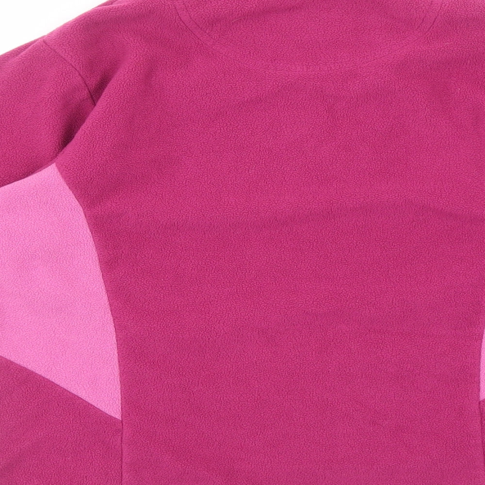 Hi Gear Womens Pink Colourblock Polyester Pullover Sweatshirt Size 8 Pullover