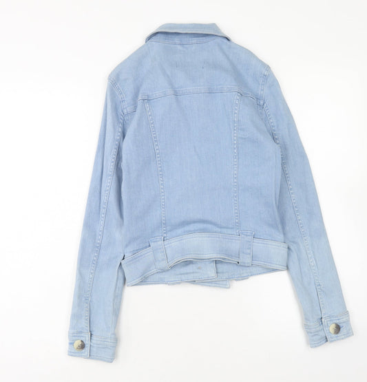 Marks and Spencer Womens Blue Jacket Size 6 Button