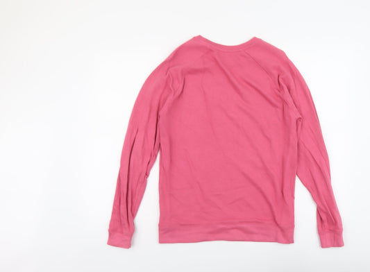 ASOS Womens Pink Cotton Pullover Sweatshirt Size XS Pullover
