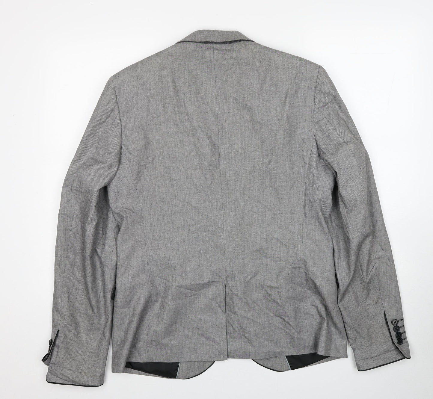 Lee Cooper Mens Grey Cotton Jacket Suit Jacket Size M Regular