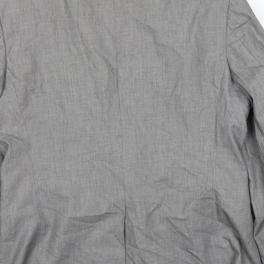 Lee Cooper Mens Grey Cotton Jacket Suit Jacket Size M Regular